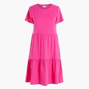 J. Crew Tiered Pink Mini Dress